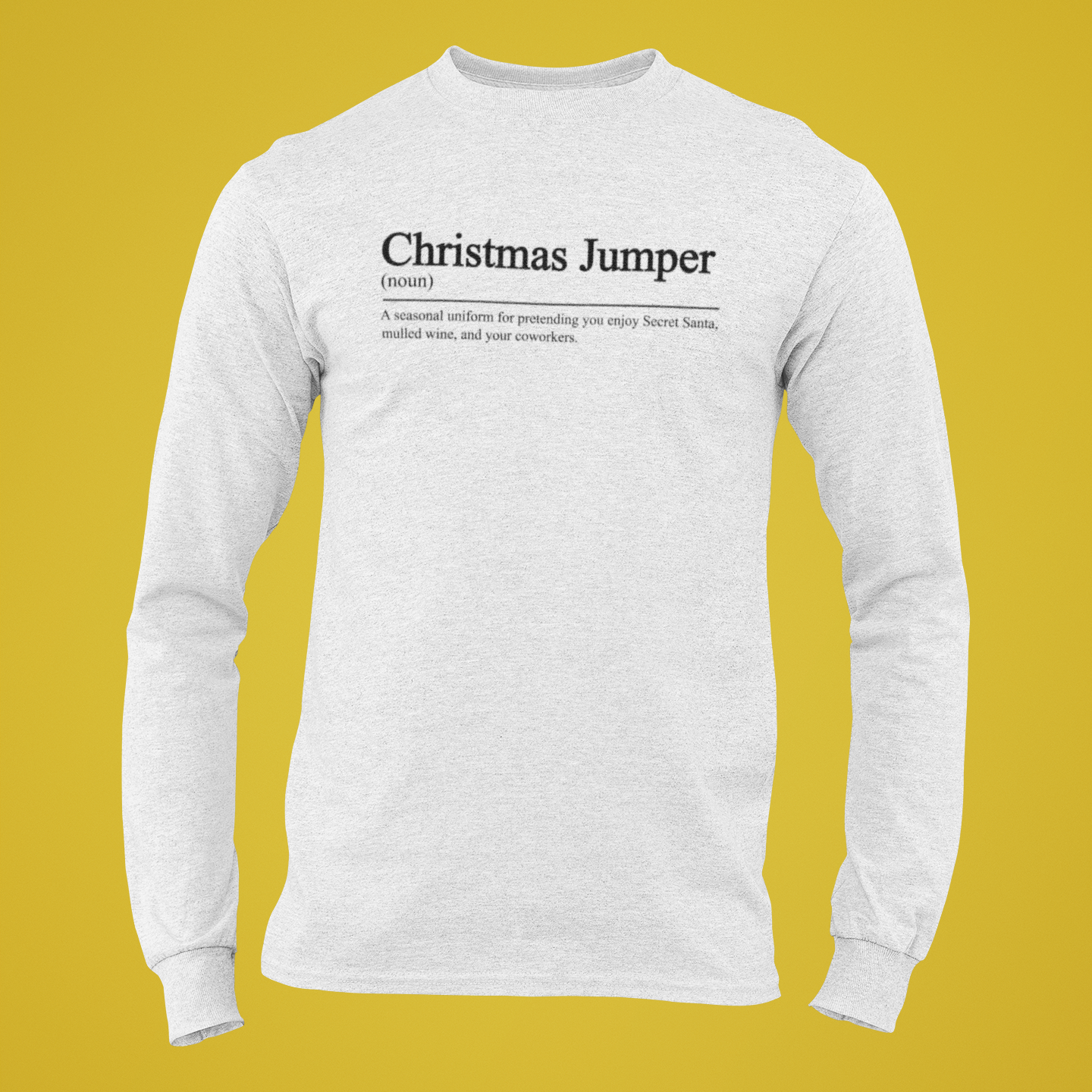 Dictionary Definition Christmas Long Sleeve Tee