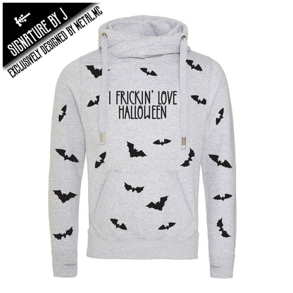 I Frickin' Love Halloween Cross-Neck Hoodie