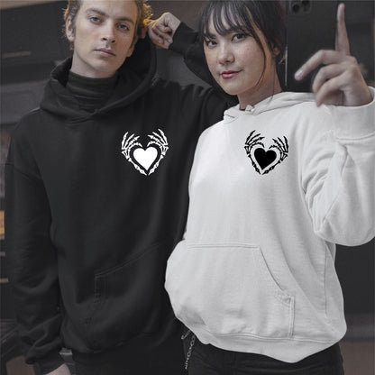 Bone Heart Overhead Hoodie