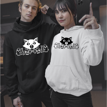 Skull Kitty Overhead Hoodie