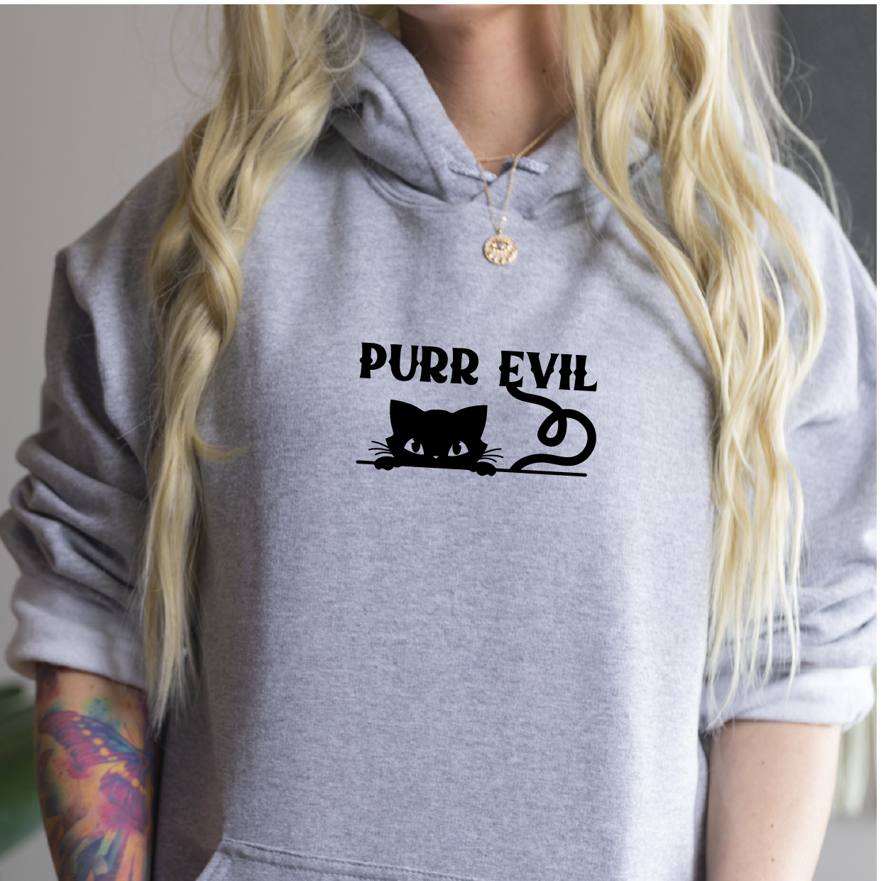 Purr Evil Overhead Hoodie