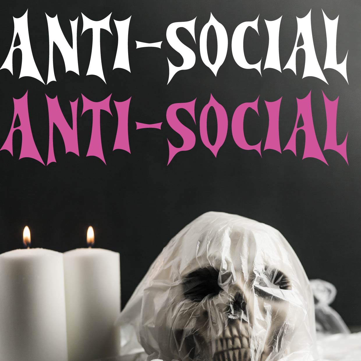 Anti-Social Text Decal