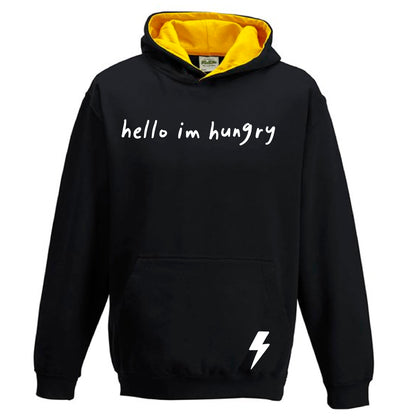 Kids Varsity hoodie - Hello I'm hungry