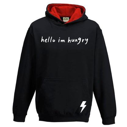 Kids Varsity hoodie - Hello I'm hungry