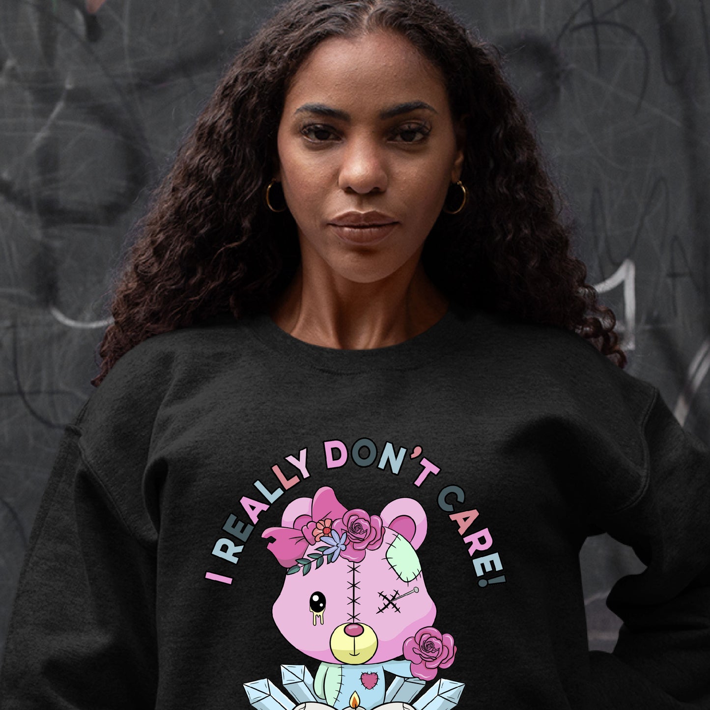 I Don't Care Bear Sweatshirt