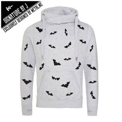 It's Bats! Fitted Cross-Neck Hoodie
