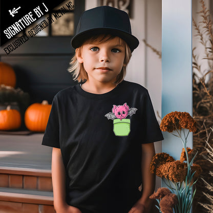 *Special Edition* 'Bertie The Bat' Pocket Critter Kids Tee
