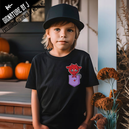 *Special Edition* 'Derek The Devil Dog' Pocket Critter Kids Tee