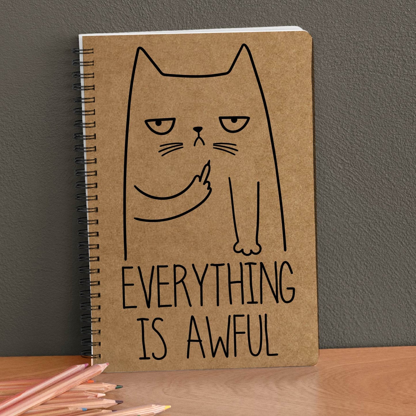 Everything Is Awful Kraft Notebook