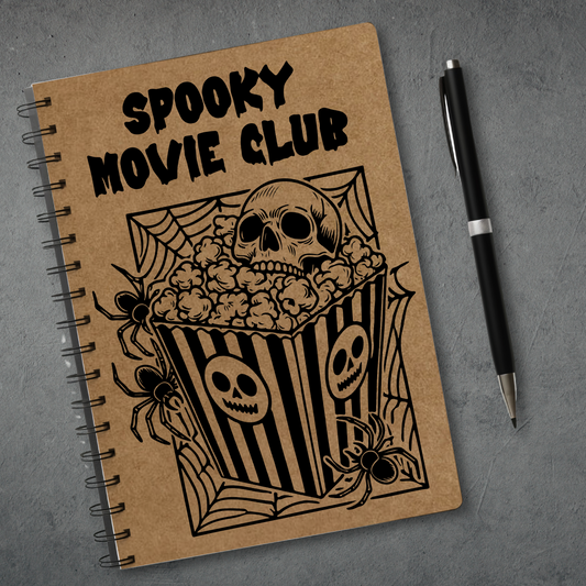 Spooky Movie Club Kraft Notebook