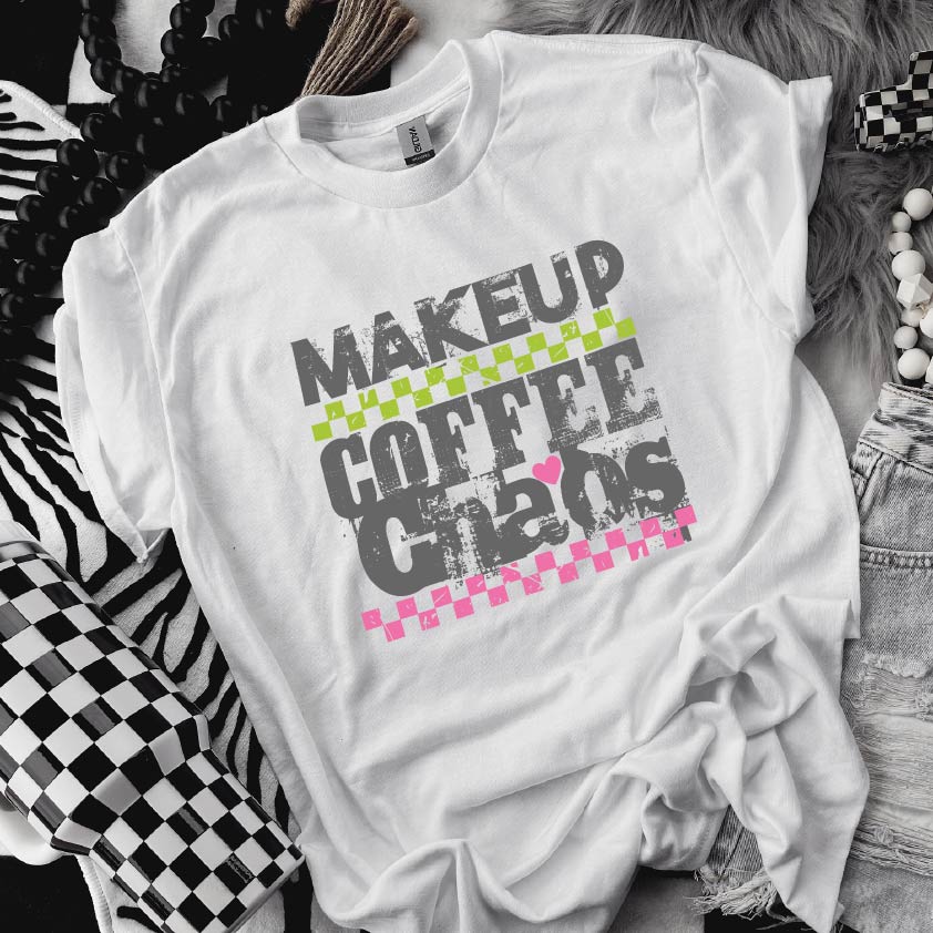 Makeup-Coffee-Chaos Relaxed Fit Tee