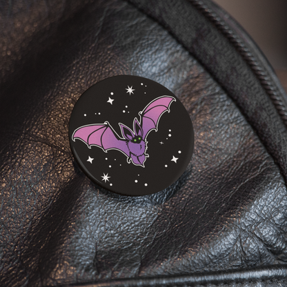 Neon Batty Bat - Pin Badge