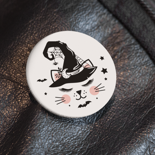 Witchy Whiskers - Pin Badge