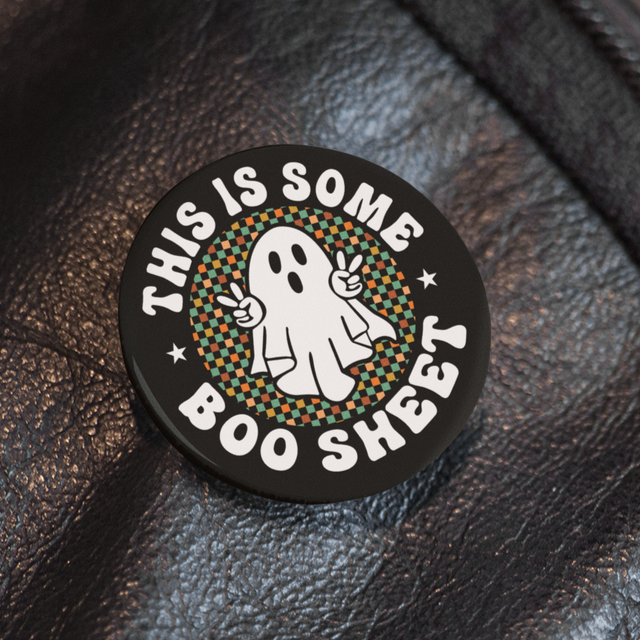 Boo Sheet - Pin Badge