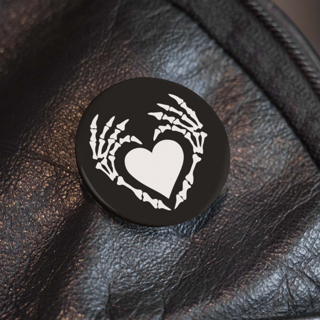 Bone Heart -  Pin Badge