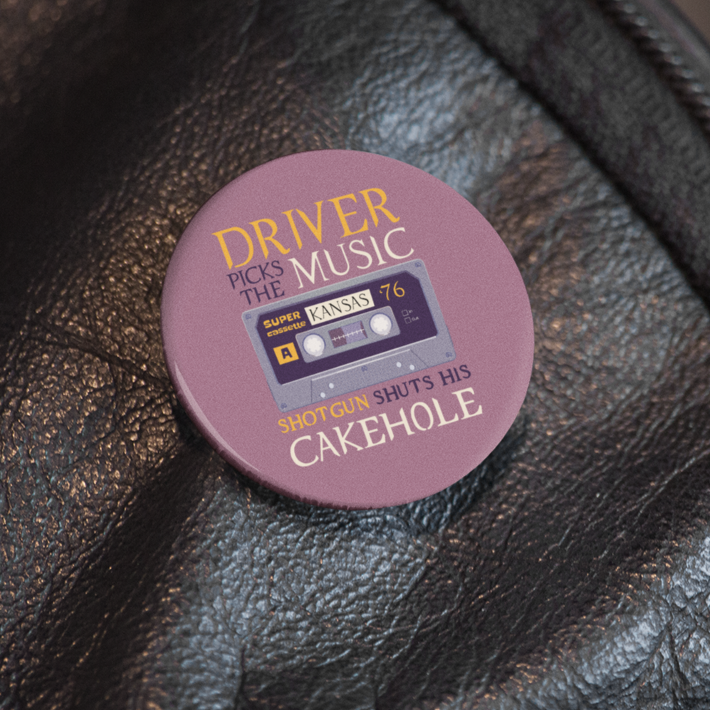 Driver Picks The Music -  Pin Badge