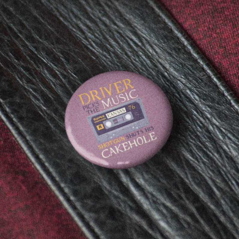 Driver Picks The Music -  Pin Badge