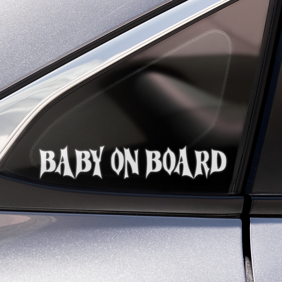 Baby On Board Text Decal