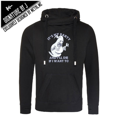 It's My Party Fitted Cross-Neck Hoodie