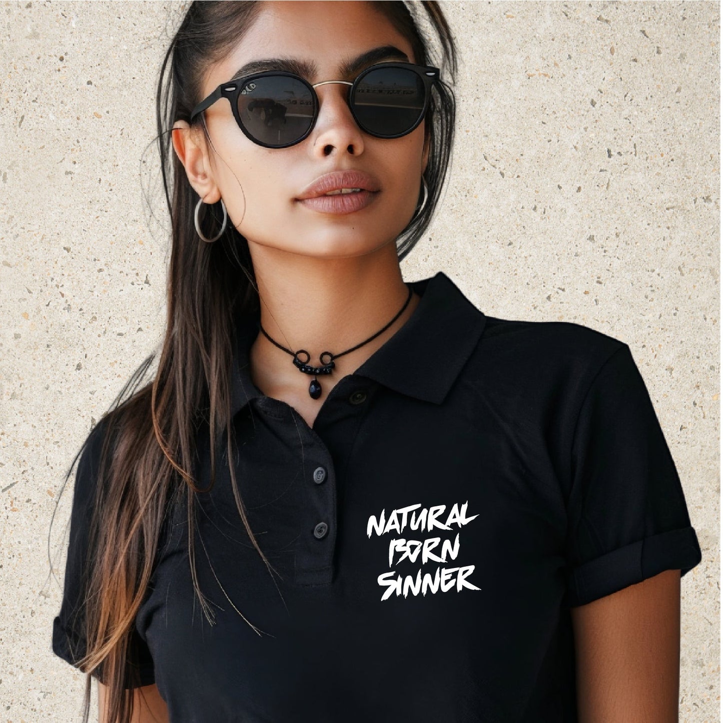 Natural Born Sinner Polo Shirt