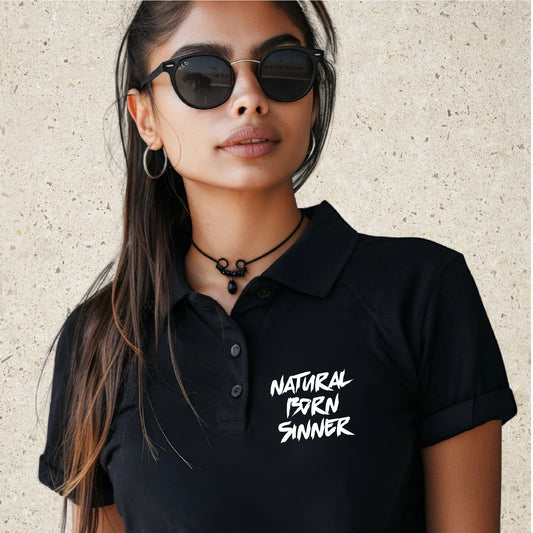 Natural Born Sinner Polo Shirt