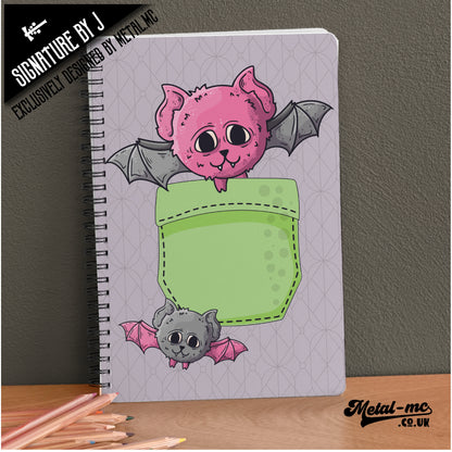*Special Edition* 'Bertie The Bat' Pocket Critter Notebook