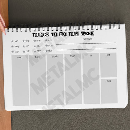 Cute & Psycho Kraft Notebook