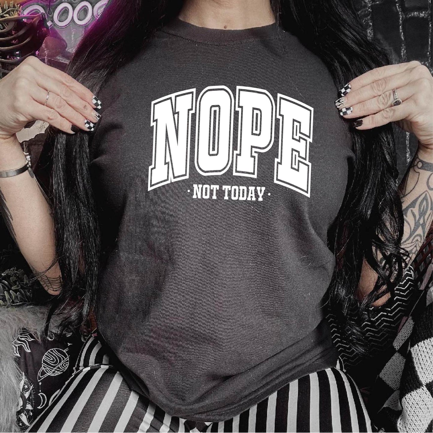 Nope Not Today Relaxed Fit Tee