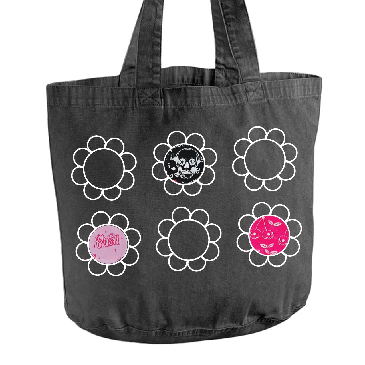 Scrappy Tote Bag - Outline Design