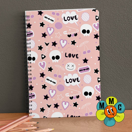 Pastel Goth (Pink) Notebook