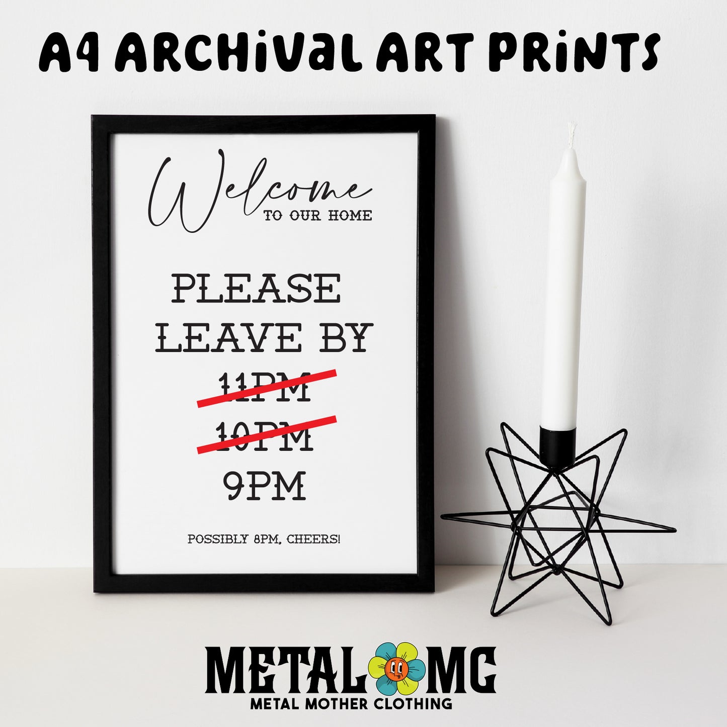 Please Leave By Archival Art Print