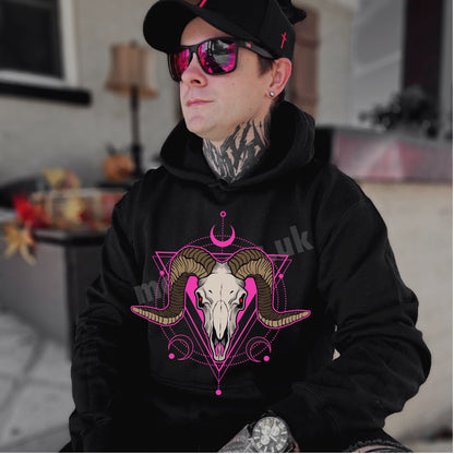 Pink Ram Overhead Hoodie