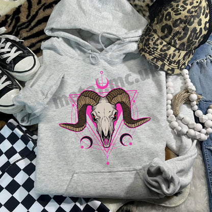 Pink Ram Overhead Hoodie