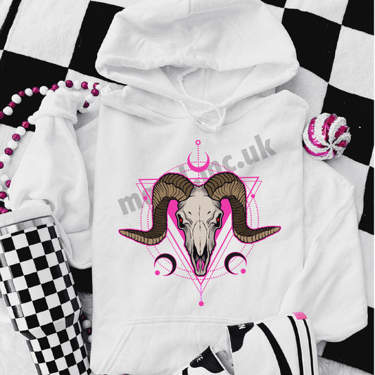 Pink Ram Overhead Hoodie