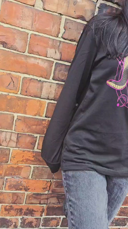 Pink Ram Long Sleeved T-shirt