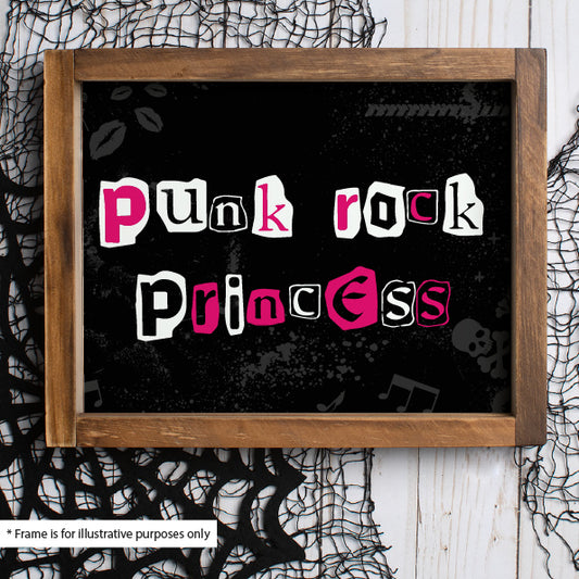 Punk Rock Princess Archival Art Print