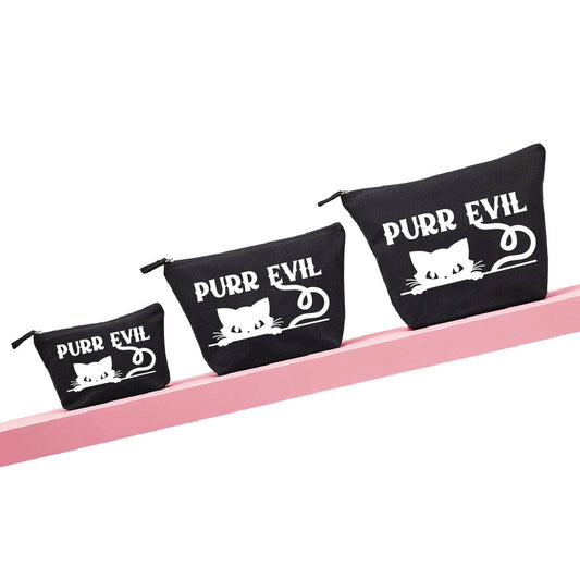 Purr Evil - Recycled Luxe Canvas Bag