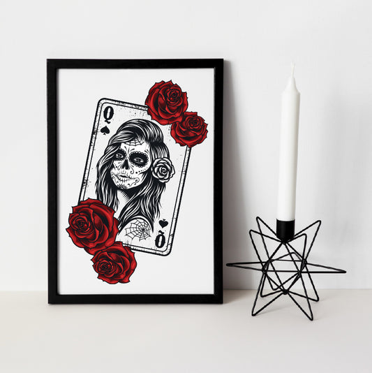 Queen Card Archival Art Print