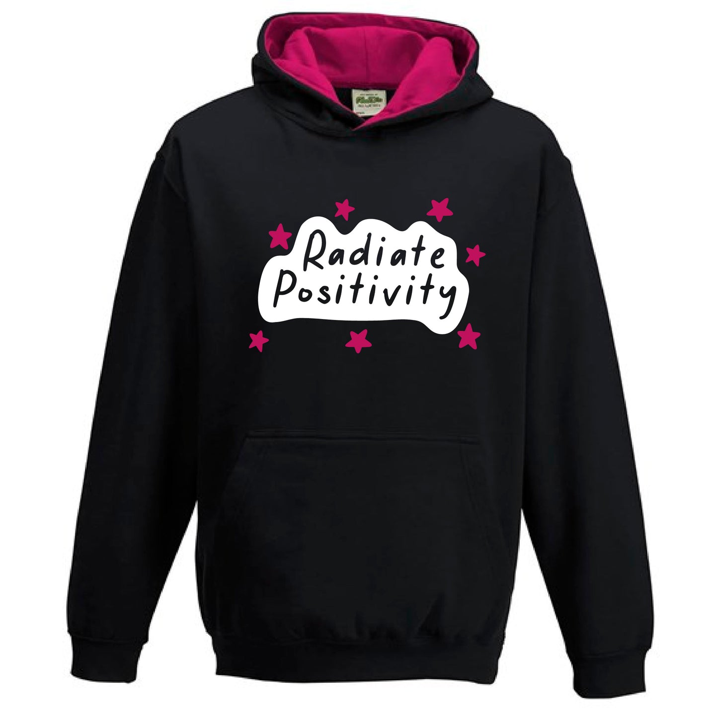 Kids Varsity hoodie -Radiate Positivity