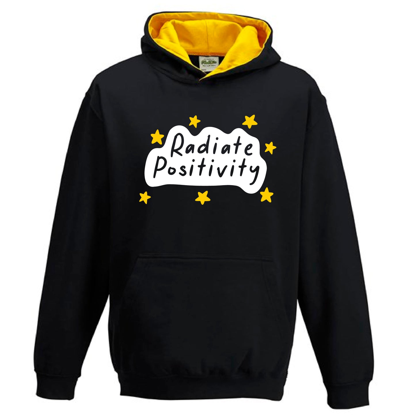 Kids Varsity hoodie -Radiate Positivity