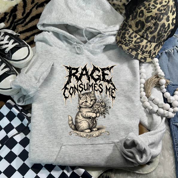 Rage Consumes Me Overhead Hoodie