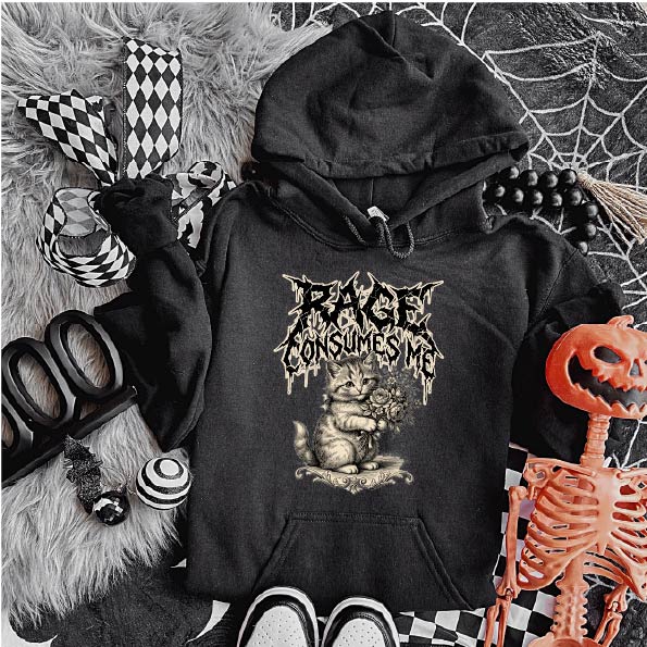 Rage Consumes Me Overhead Hoodie