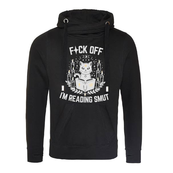 Reading Smut Fitted Cross-Neck Hoodie