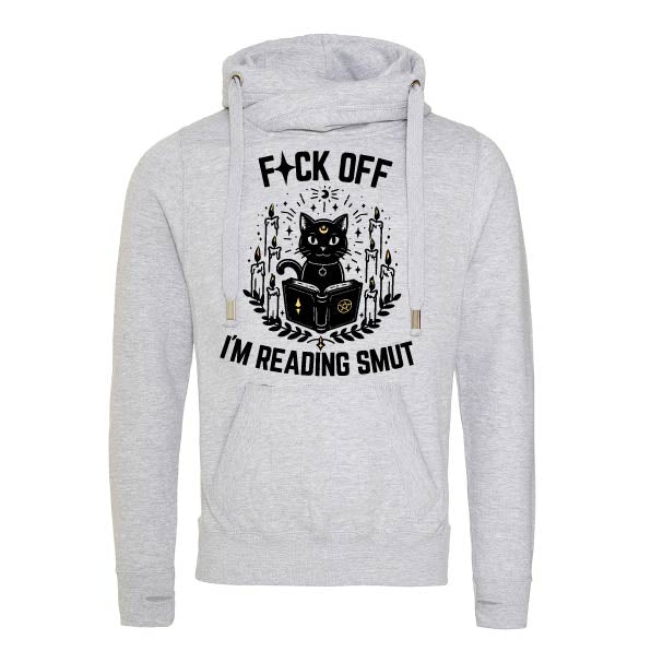 Reading Smut Fitted Cross-Neck Hoodie