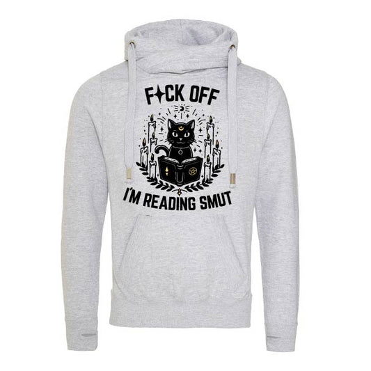Reading Smut Fitted Cross-Neck Hoodie