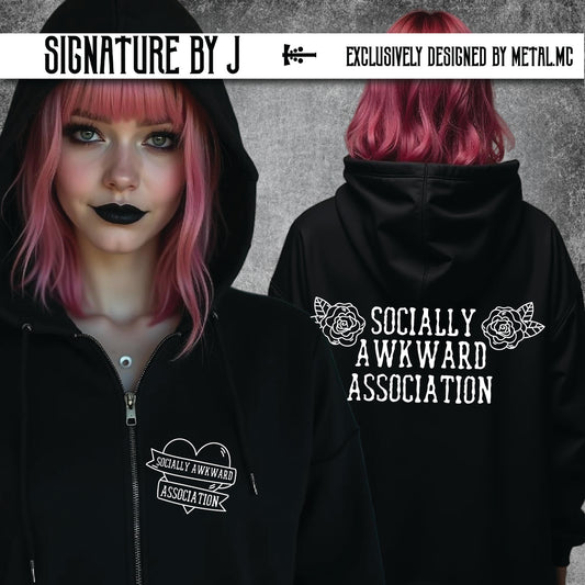 Socially Awkward Zipper Hoodie