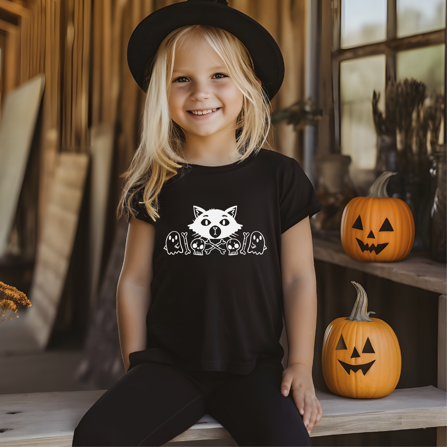 Spooky Kitty - Kids T-shirt