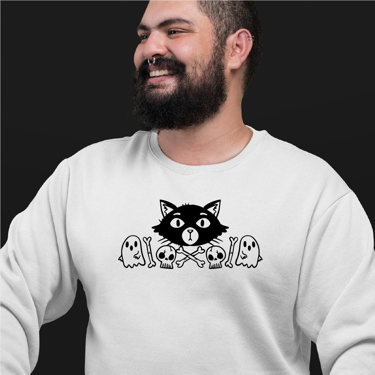 Skull Kitty Sweatshirt