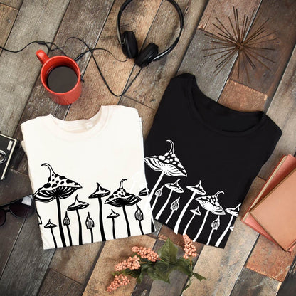 Mushroom Row Relaxed Fit Tee