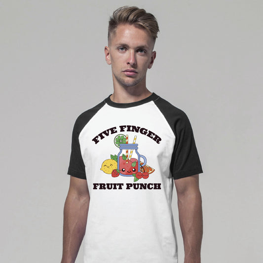 Five Finger Fruit Punch Raglan Contrast T-shirt